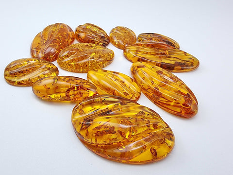 Cognac Amber Free Shape Cabochons