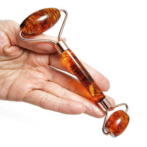 Cognac Amber Face Massage Roller