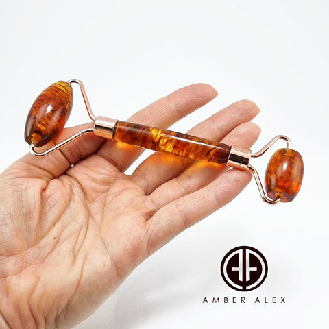 Cognac Amber Face Massage Roller