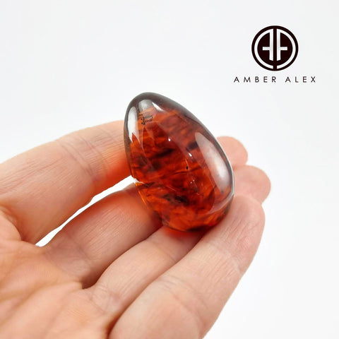 Cognac Amber Massage Egg