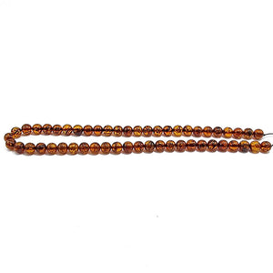 Cognac Amber Round Beads