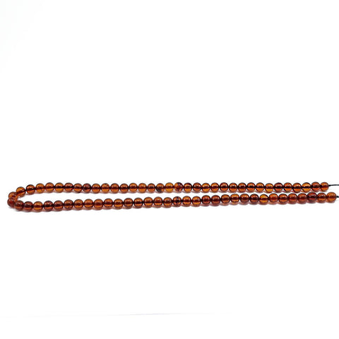 Cognac Amber Round Beads