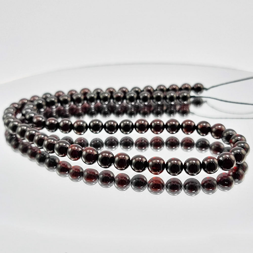 Cherry Amber Round Beads