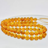 Light Cognac Amber Round Beads