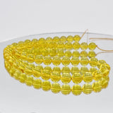 Lemon Amber Round Beads