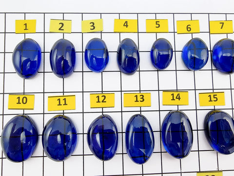 Blue Amber Free Shape Cabochons