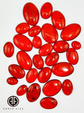 Red  Amber Free Shape Cabochons