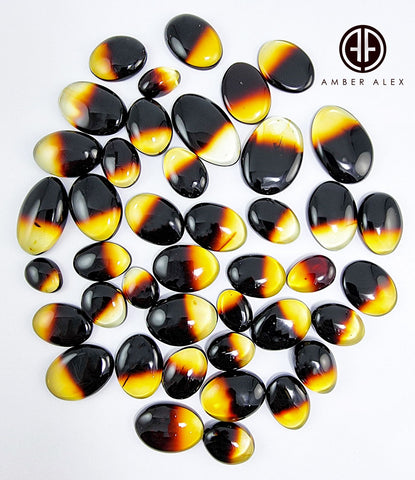 Gradient Amber Free Shape Cabochons