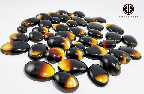 Gradient Amber Free Shape Cabochons