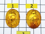 Cognac Amber Carved Fish Cabochon