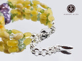 Milky Amber Nuggets Beads Bracelet