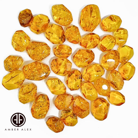 Cognac Amber Crystal Cut Shape Stone