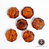 Cognac Amber Crystal Cut Shape Stone