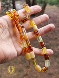 Multi-Color Amber Barrel Shape 8.5mm Islamic Prayer Beads