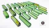 Green Amber Rectangular Free Shape Cabochons