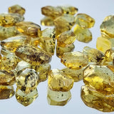 Fossil Amber Crystal Cut Shape Stones