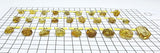 Fossil Amber Crystal Cut Shape Stones