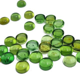 Green Amber Calibrated Round Cabochons