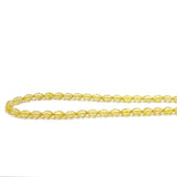 Lemon Amber Olive Faceted Beads