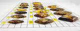 Fossil Amber Rhombus Shape Cabochons
