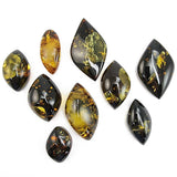 Green "Earth Stone" Marquise Shape Cabochons