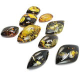Green "Earth Stone" Marquise Shape Cabochons