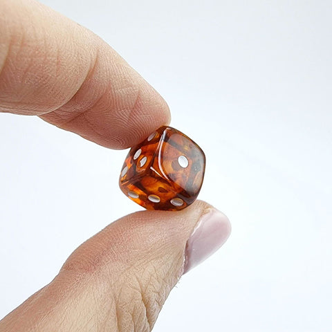 Cognac Amber Dice