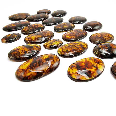 Cognac Amber Free Shape Cabochons