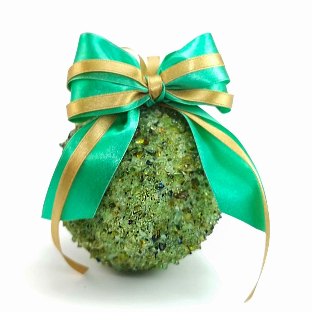 Green Amber Christmas Ornament