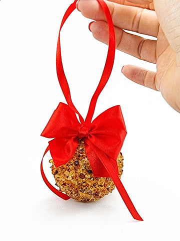 Cognac Amber Christmas Ornament