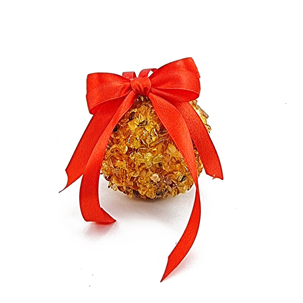 Cognac Amber Christmas Ornament