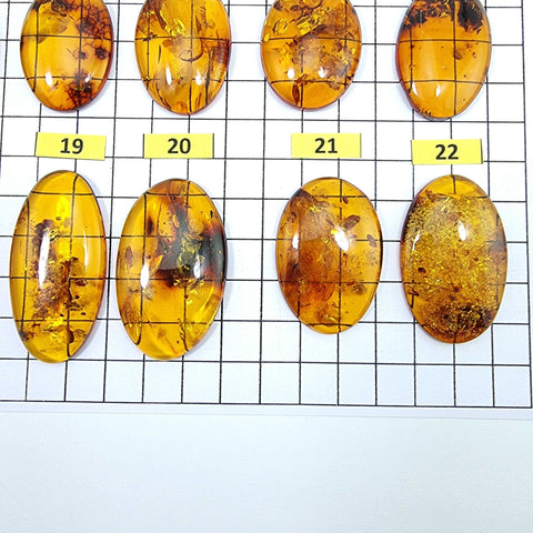 Cognac Amber Free Shape Cabochons