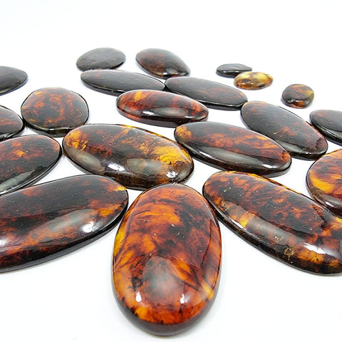 Cognac Amber Free Shape Cabochons