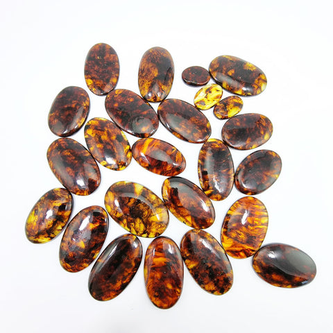 Cognac Amber Free Shape Cabochons