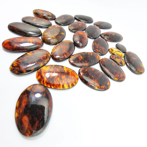 Cognac Amber Free Shape Cabochons