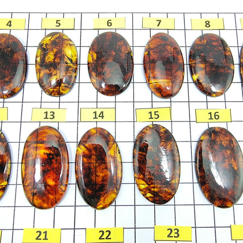 Cognac Amber Free Shape Cabochons