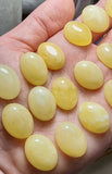 Milky Amber Calibrated Oval Cabochons