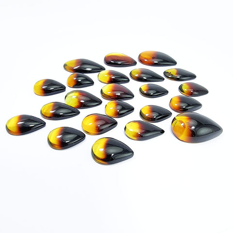 Gradient Amber Drop Shape Cabochon