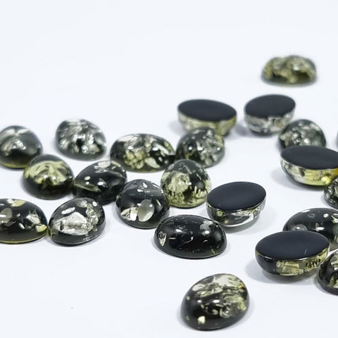 Green "Earth Stone" Oval Shape Calibrated Cabochon 20 pcs