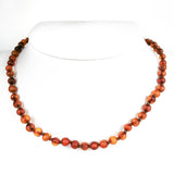 "KIDDO" Cognac amber Baroque Beads Baby Necklace - Amber Alex Jewelry