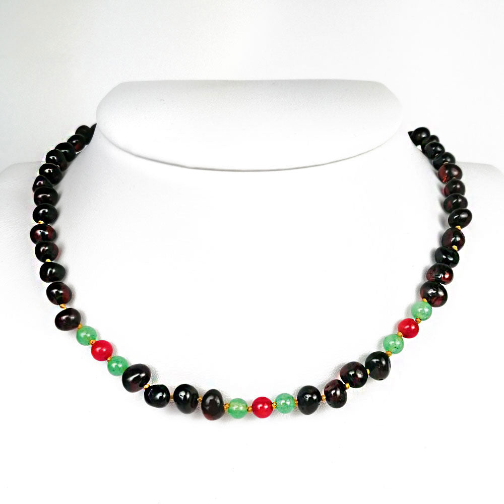"KIDDO" Cherry Amber Baroque Beads Baby Necklace - Amber Alex Jewelry