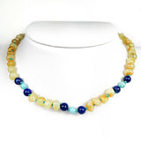 "KIDDO" Milky Amber Baroque Beads Baby Necklace - Amber Alex Jewelry