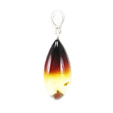 Gradient Amber Drop Pendant Sterling Silver - Amber Alex Jewelry