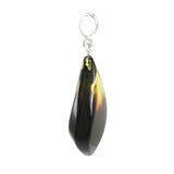 Gradient Amber Flame Pendant Sterling Silver - Amber Alex Jewelry