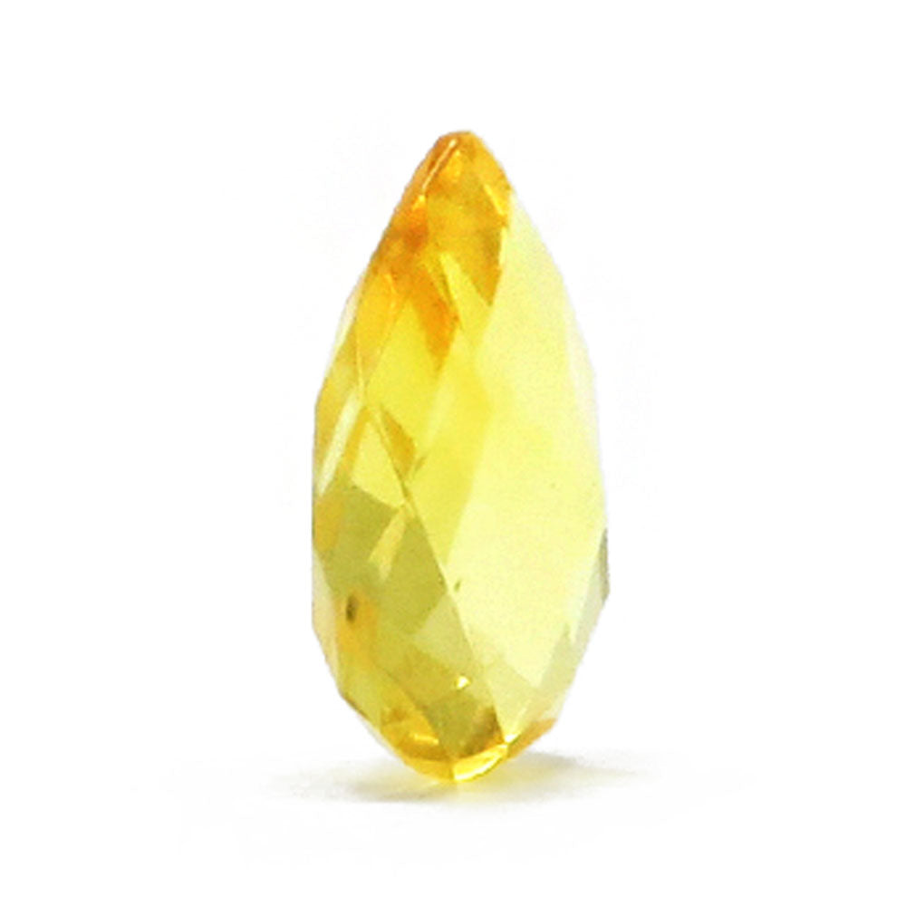 Lemon Amber Faceted Teardrop Stone - Amber Alex Jewelry