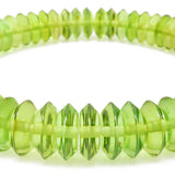 Green Amber Tablets Stretch Bracelet - Amber Alex Jewelry