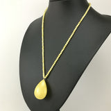 Milky Amber Pendant Beaded Necklace