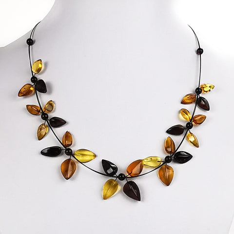 Night Magic Multi-Color Amber Necklace - Amber Alex Jewelry