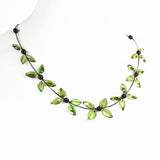 Night Magic Green Amber Necklace