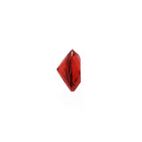 Red Amber Faceted Oval Diamond Cut Stone